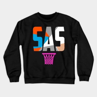 Throwback San Antonio Basketball Crewneck Sweatshirt